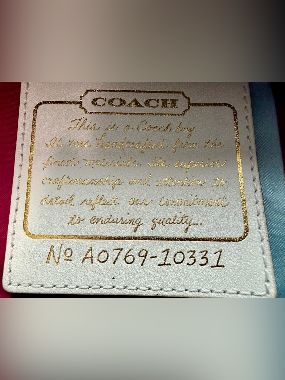 Coach 65th Anniversary Mandy Satchel Shoulder Bag w/Legacy Stripe lining - Picture 13 of 15